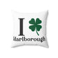 I Clover Marlborough Spun Polyester Square Pillow