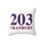 203 Cranbury Red, White & Blue Spun Polyester Square Pillow
