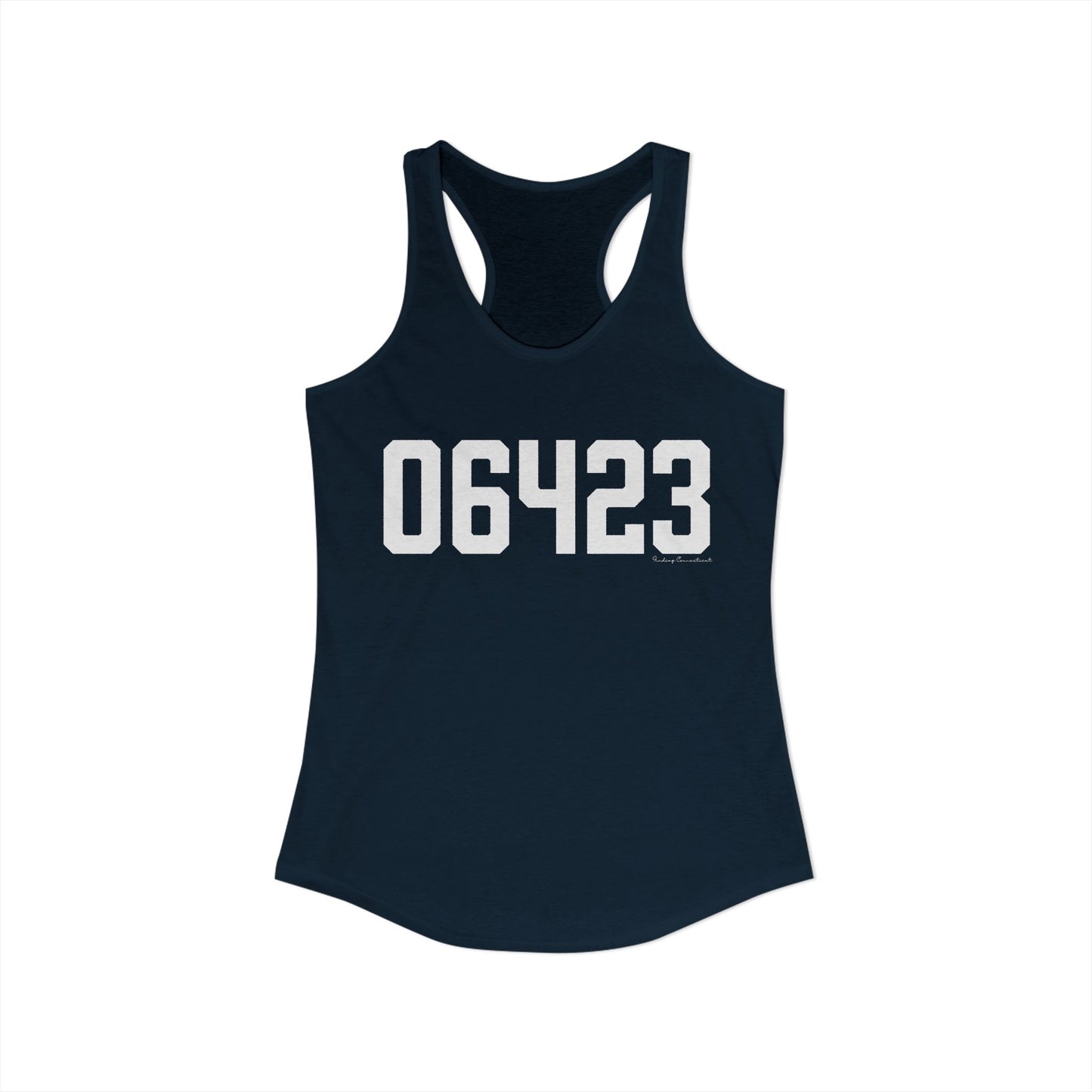06423 East Haddam CT Zip Code Women's Ideal Racerback Tank Top