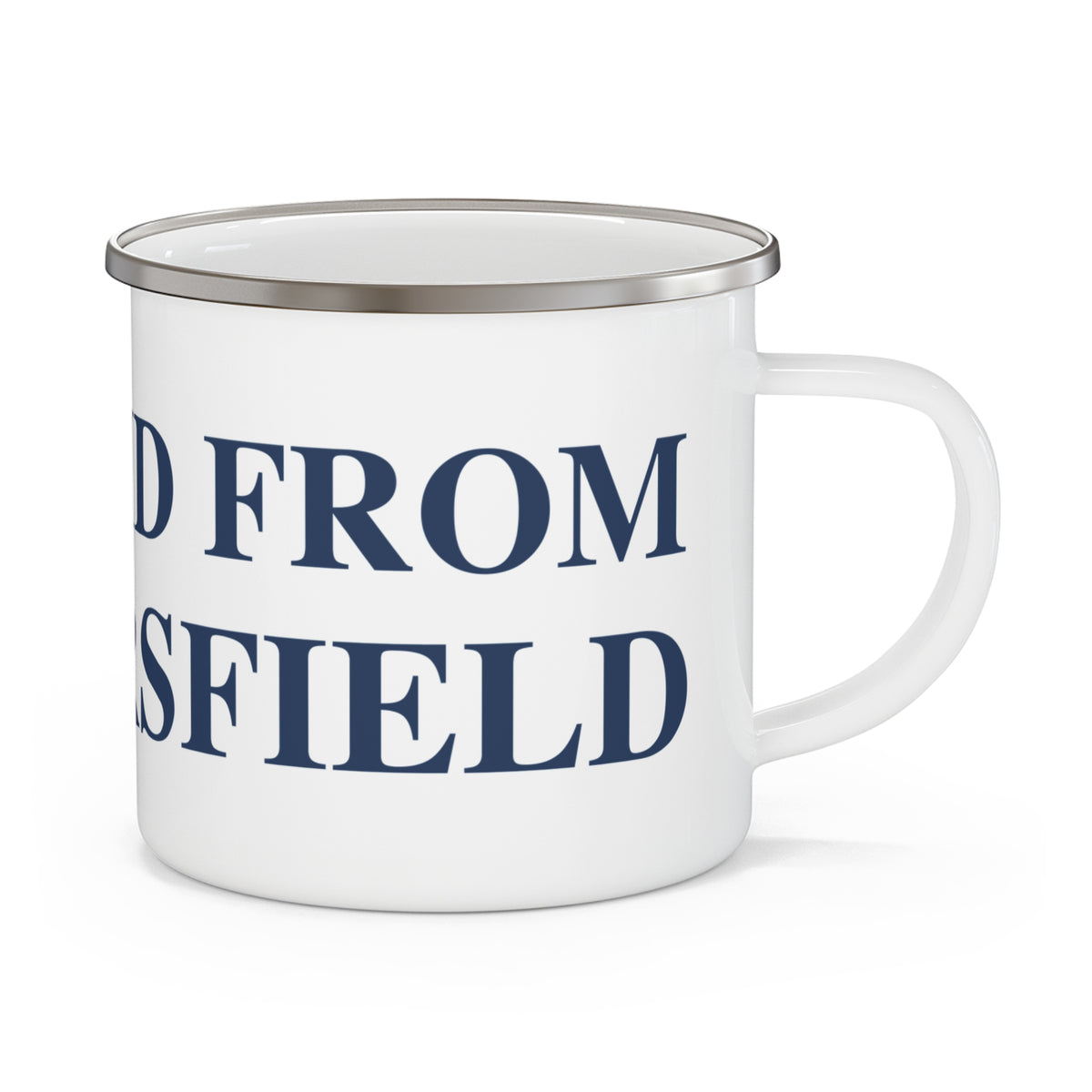 Just a kid from Wethersfield Enamel Camping Mug