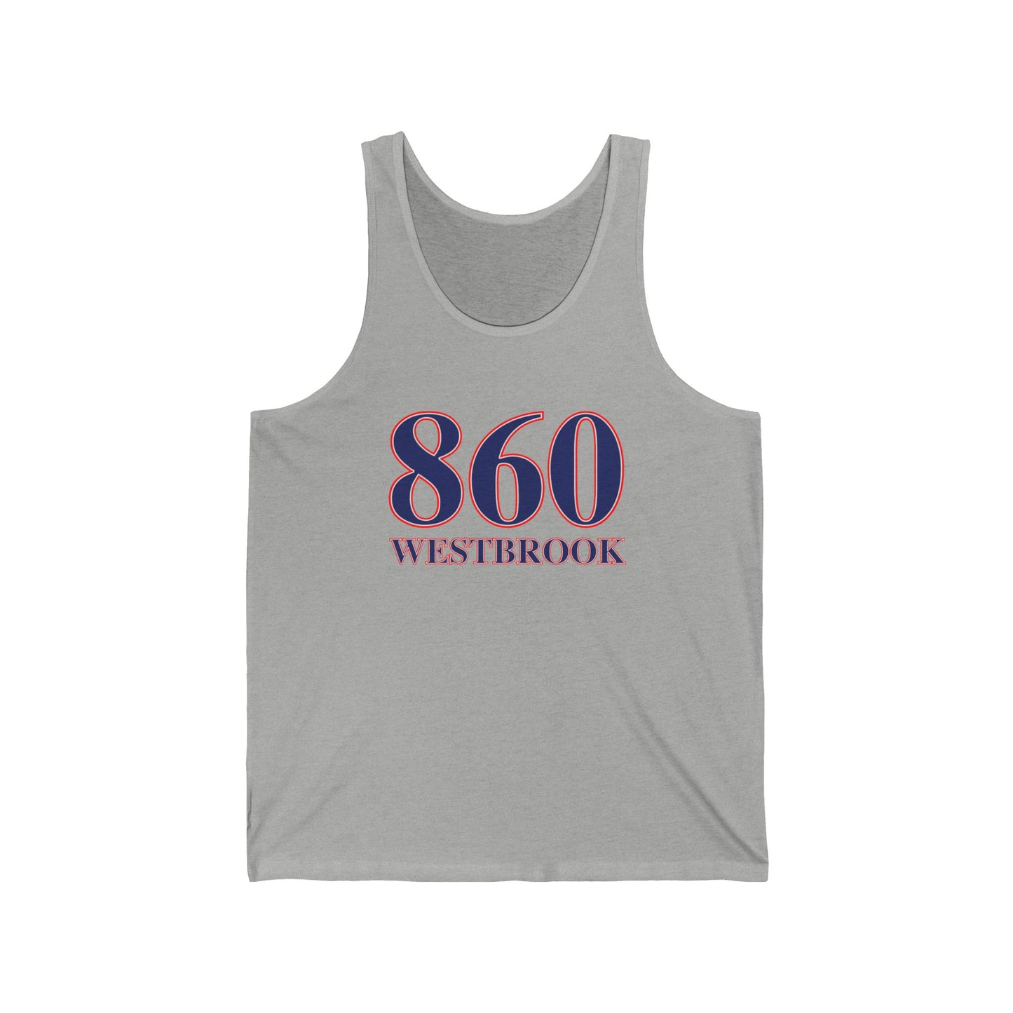 860 Westbrook Red White & Blue Unisex Jersey Tank Top