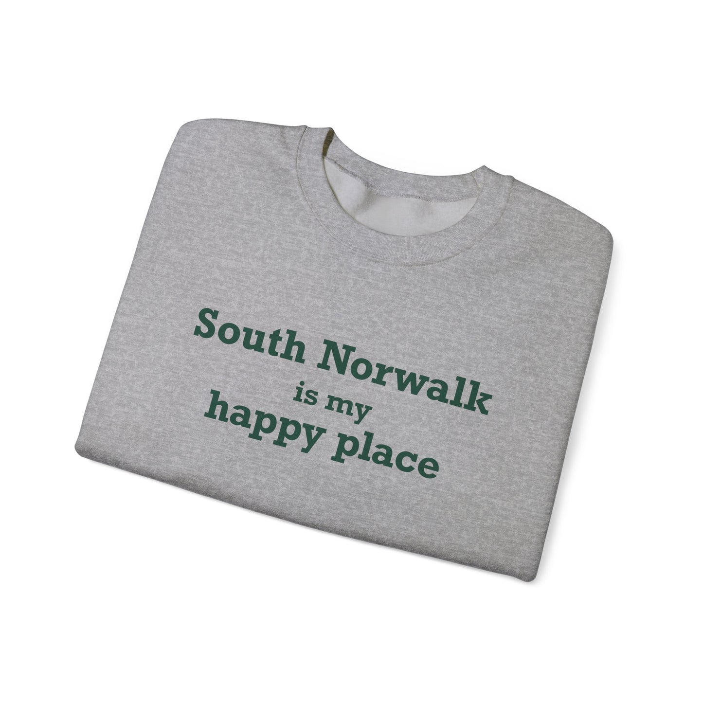 South Norwalk is My Happy Place Unisex Heavy Blend™ Crewneck Sweatshirt