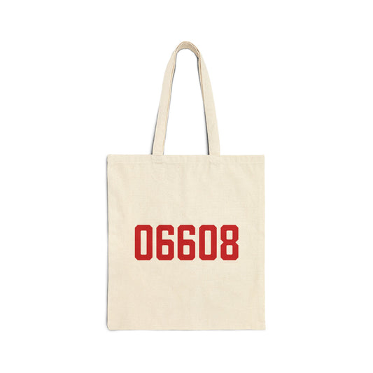 06608 Bridgeport Connecticut Zip Code Cotton Canvas Tote Bag