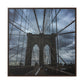 In the middle of the bridge Gallery Canvas Wraps, Square Frame