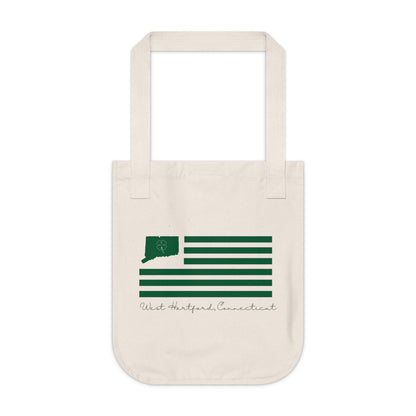 West Hartford Connecticut St. Patrick’s Day Flag Organic Canvas Tote Bag
