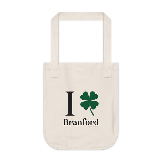 I Clover Branford Organic Canvas Tote Bag
