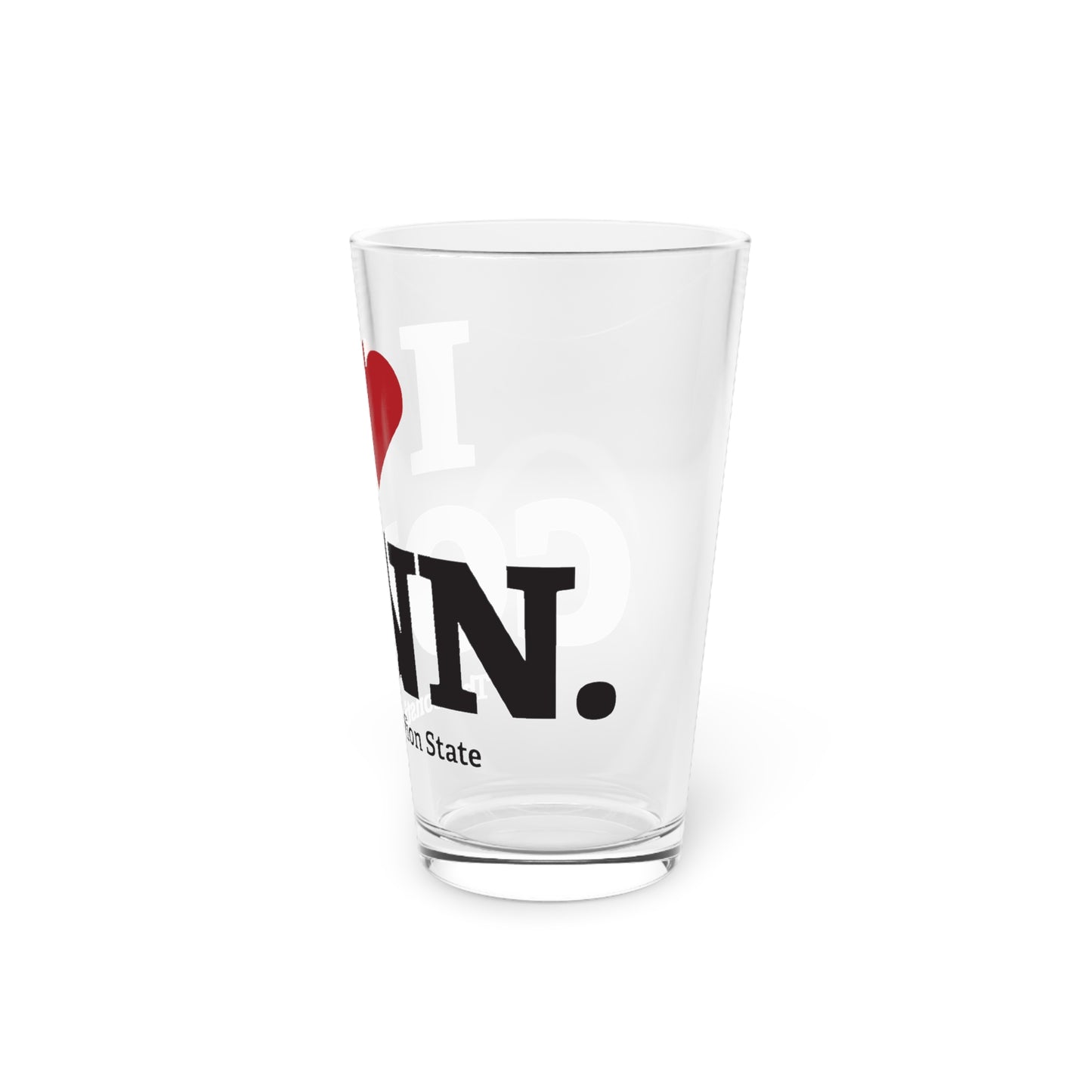 I Heart CONN. Pint Glass, 16oz