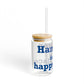Hampton is My Happy Place Sipper Glass, 16oz
