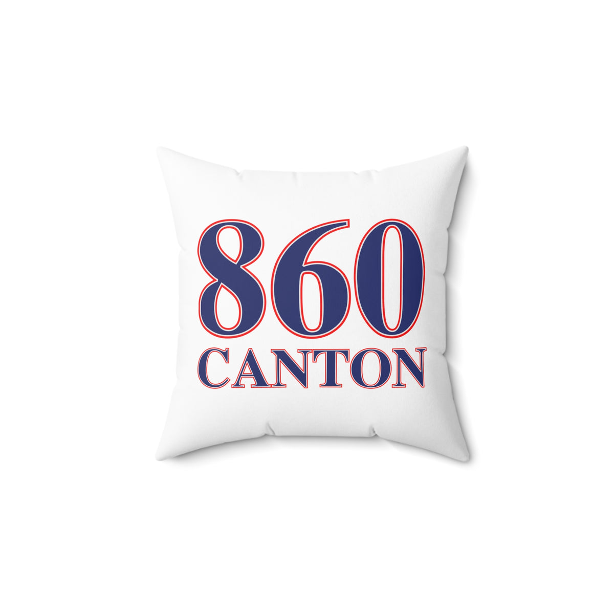 860 Canton Red, White & Blue Spun Polyester Square Pillow