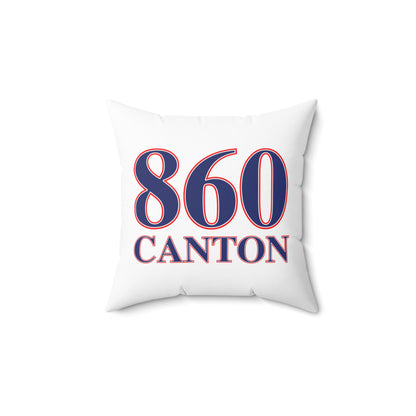 860 Canton Red, White & Blue Spun Polyester Square Pillow