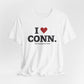 I Heart CONN. Unisex Jersey Short Sleeve T-Shirt