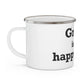 Groton is My Happy Place Enamel Camping Mug