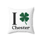 I Clover Chester Spun Polyester Square Pillow