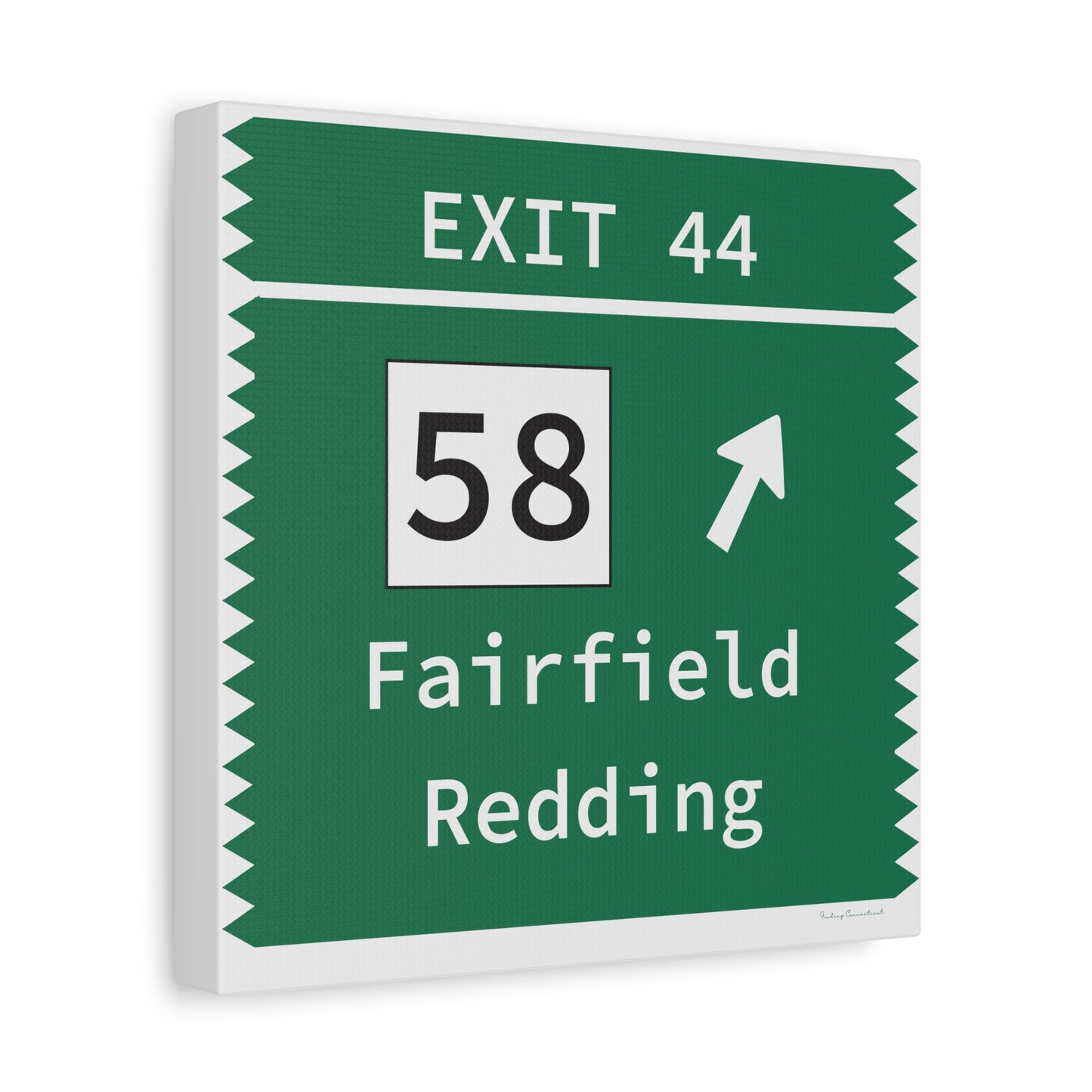 Vintage Merritt Parkway Exit 44 Sign Matte Canvas, Stretched, 1.25"
