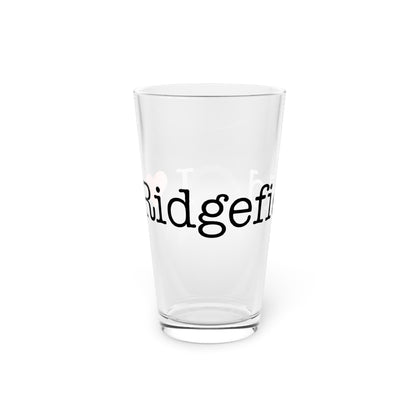 I Heart Ridgefield. Pint Glass, 16oz