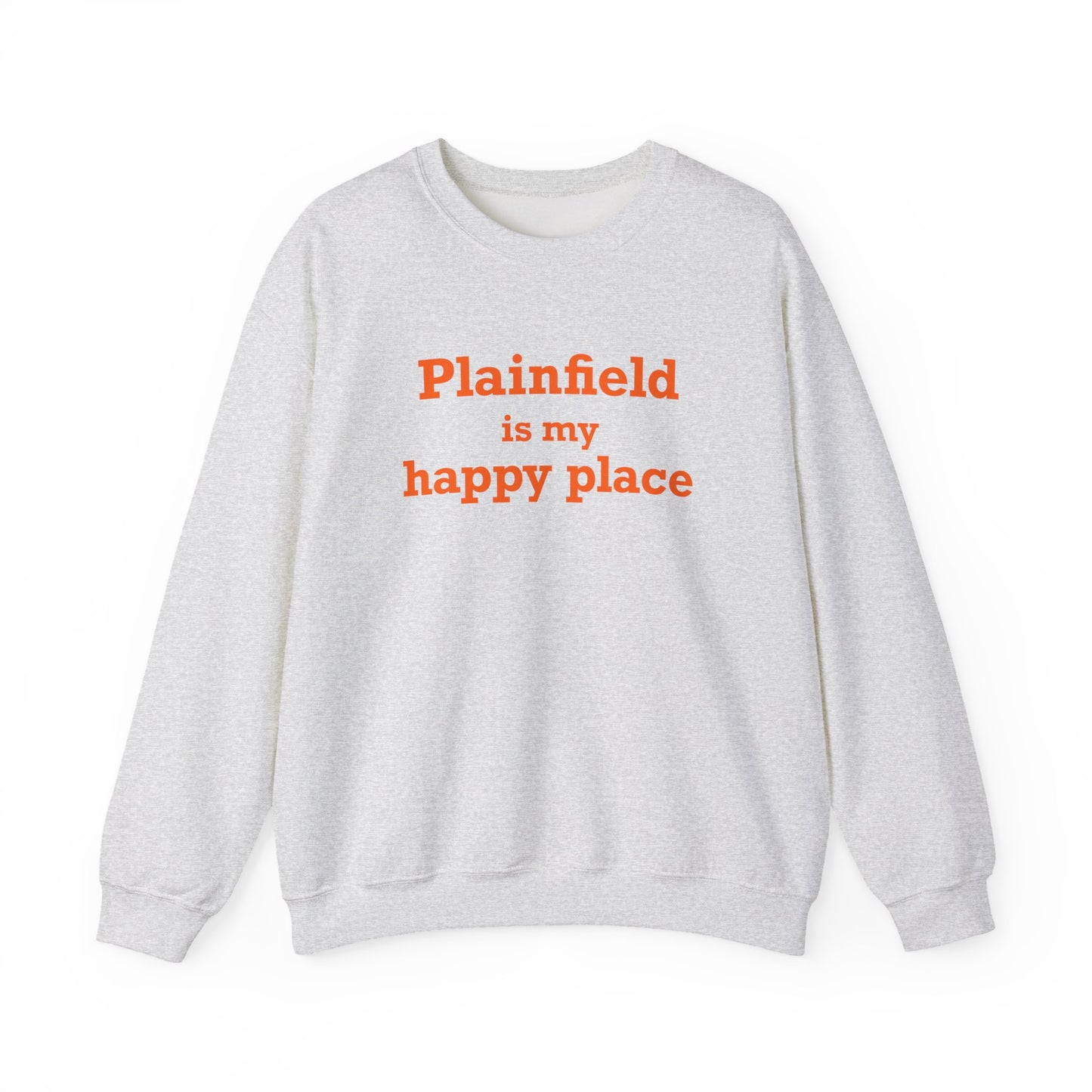Plainfield is My Happy Place Unisex Heavy Blend™ Crewneck Sweatshirt
