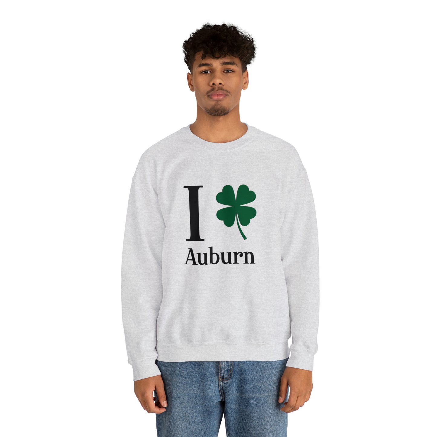 I Clover Auburn Unisex Heavy Blend™ Crewneck Sweatshirt