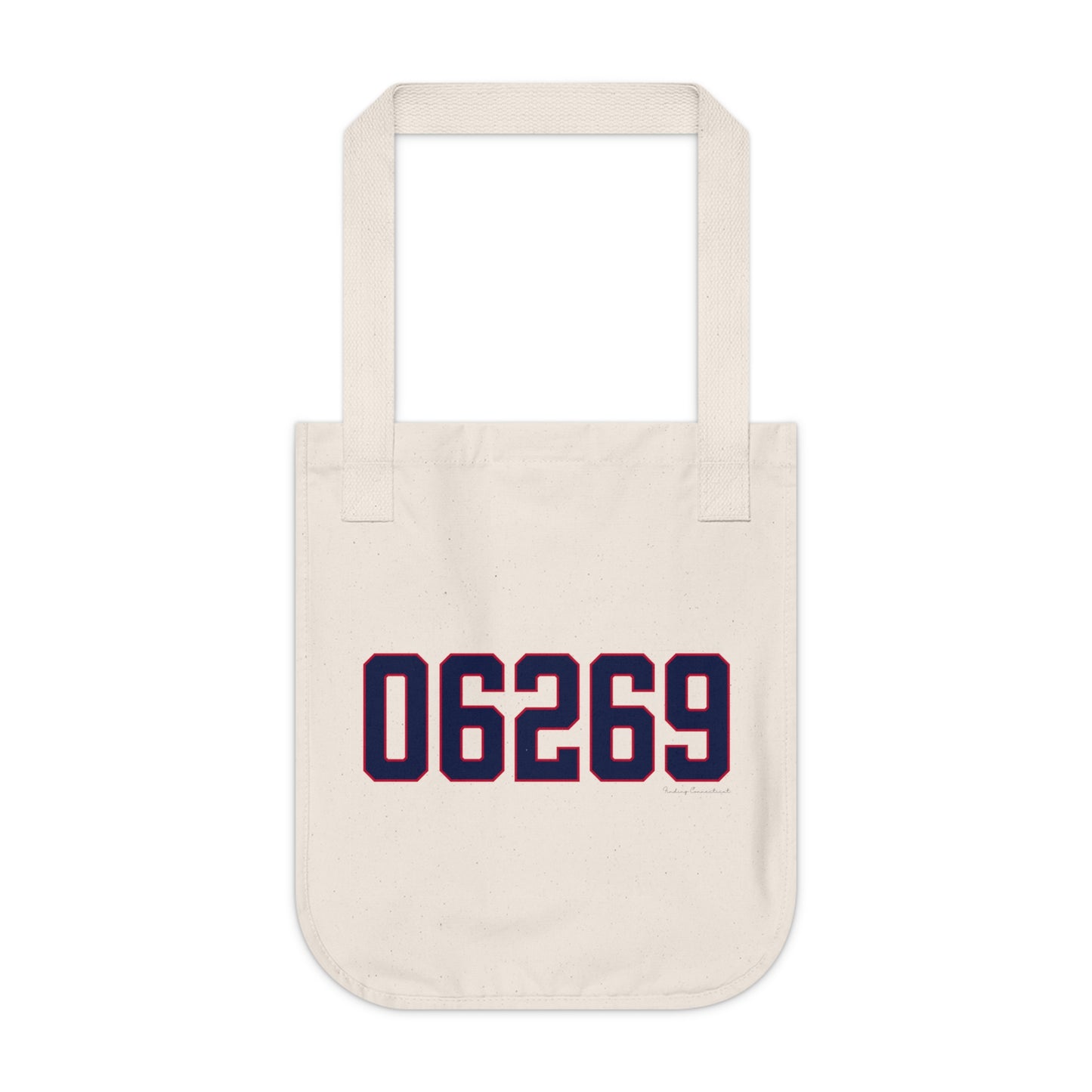 06269 Storrs Connecticut Zip Code Organic Canvas Tote Bag