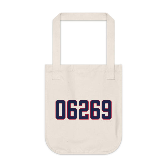 06269 Storrs Connecticut Zip Code Organic Canvas Tote Bag