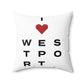 Westport Vision Spun Polyester Square Pillow