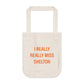 I Really Really Miss Shelton Organic Canvas Tote Bag