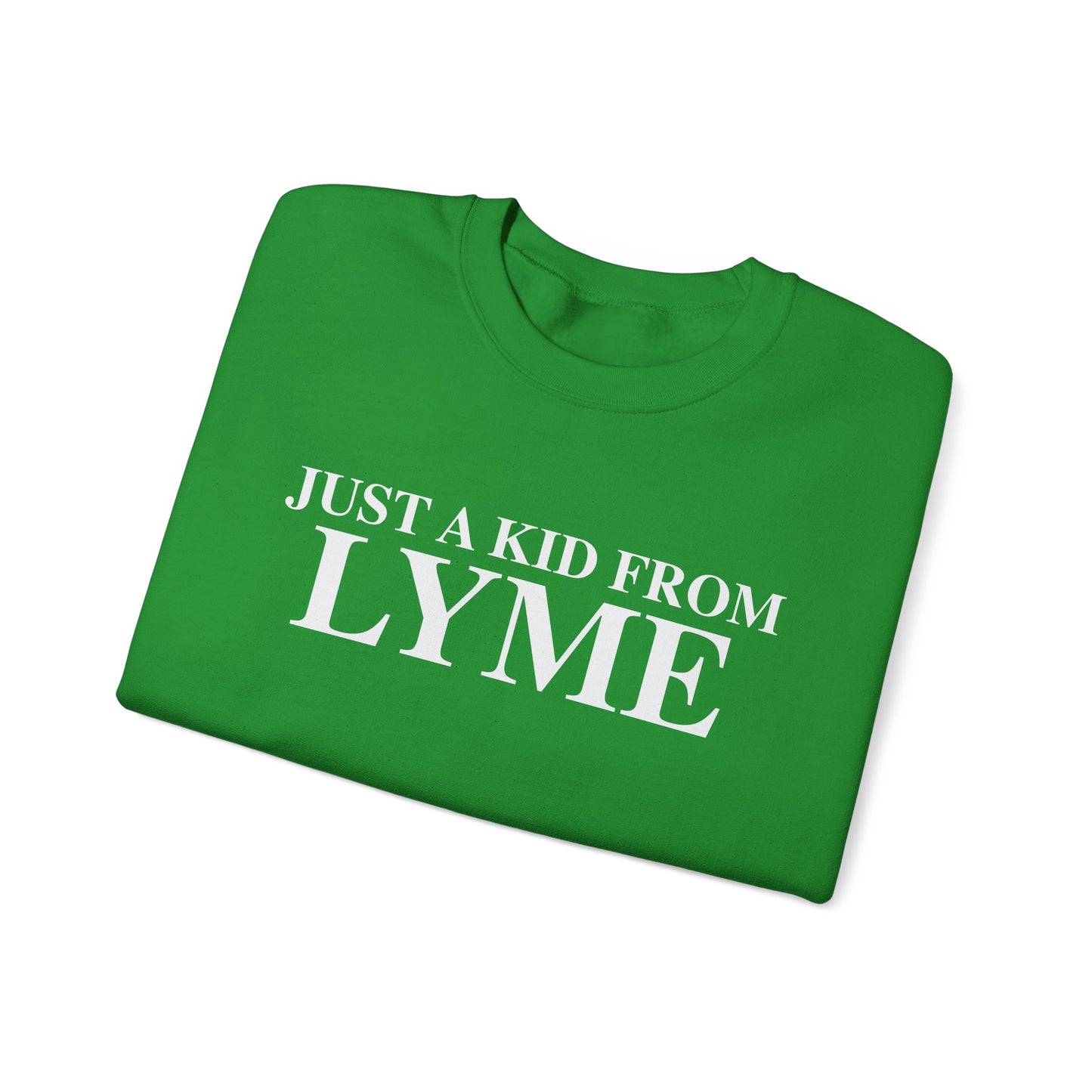 Just a kid from Lyme Unisex Heavy Blend™ Crewneck Sweatshirt