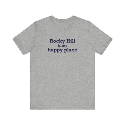Rocky Hill is My Happy Place Unisex Jersey Short Sleeve T-Shirt
