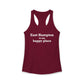East Hampton is My Happy Place Women's Ideal Racerback Tank Top