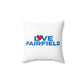Love Fairfield Spun Polyester Square Pillow