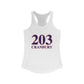 203 Cranbury Red, White & Blue Women's Ideal Racerback Tank Top