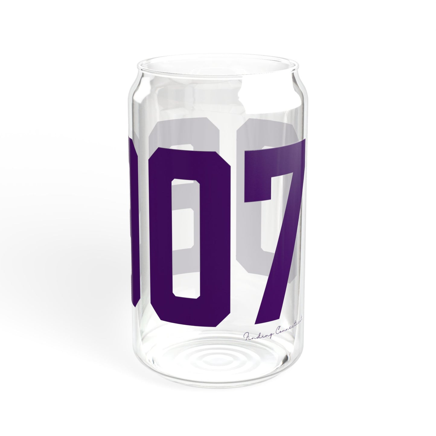 06907 Stamford Connecticut Zip Code Sipper Glass, 16oz