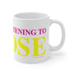 Just a kid Listening  to Goose - Yellow & Pink Mug 11oz