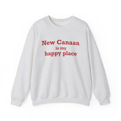 New Canaan Is My Happy Place Unisex Heavy Blend™ Crewneck Sweatshirt
