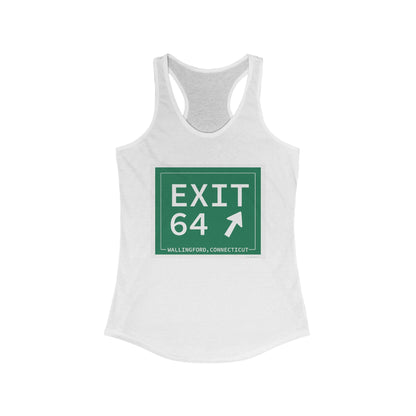 Vintage Exit 64 WCP Sign Women's Ideal Racerback Tank Top