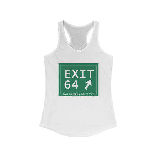Vintage Exit 64 WCP Sign Women's Ideal Racerback Tank Top