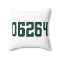 06264 Scotland Connecticut Zip Code Spun Polyester Square Pillow