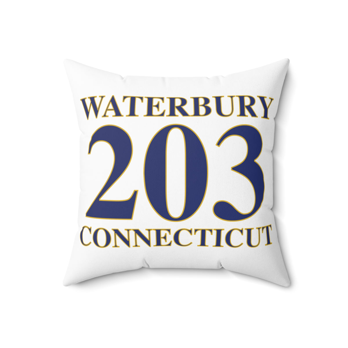 Waterbury 203 Connecticut Polyester Square Pillow