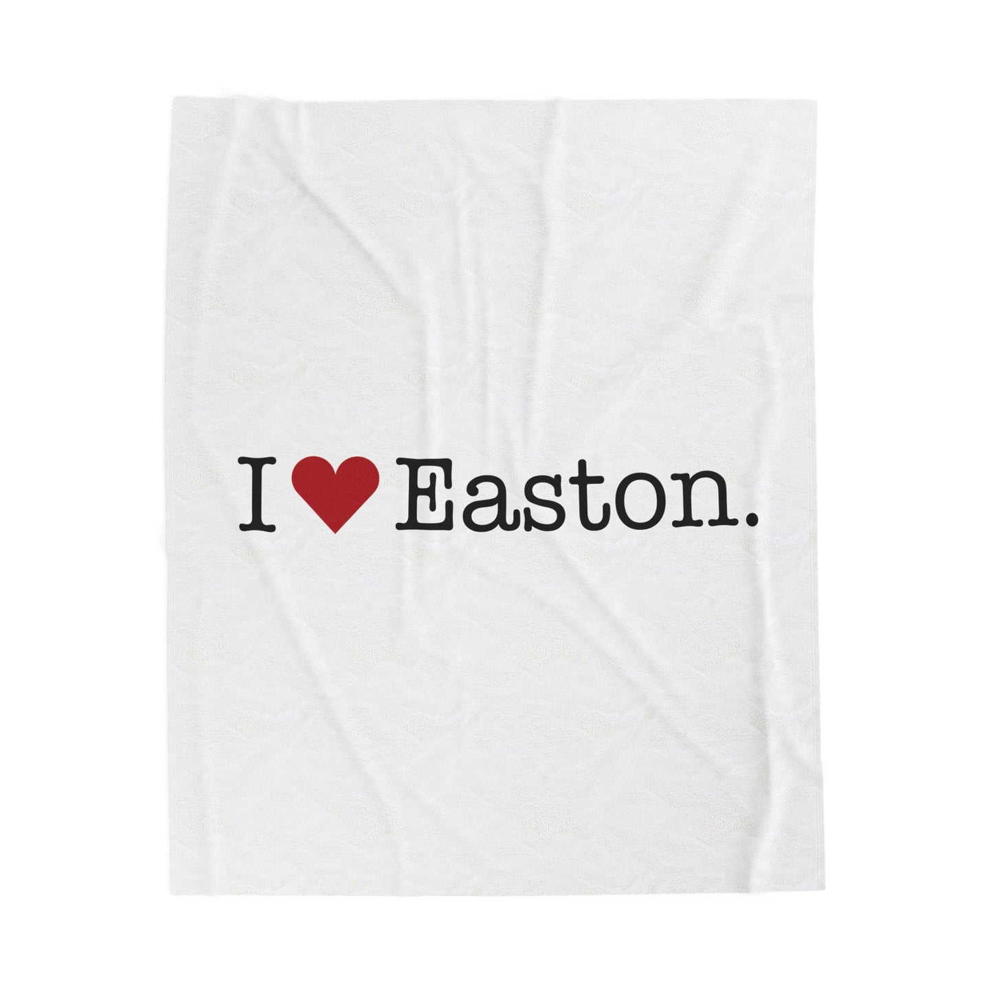I Heart Easton. Velveteen Plush Blanket