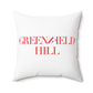 41 Tilt Greenfield Hill Spun Polyester Square Pillow