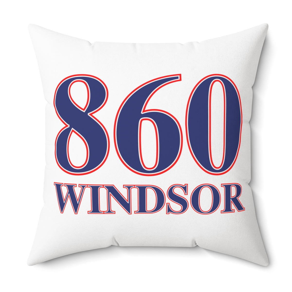 860 Windsor Red, White & Blue Spun Polyester Square Pillow