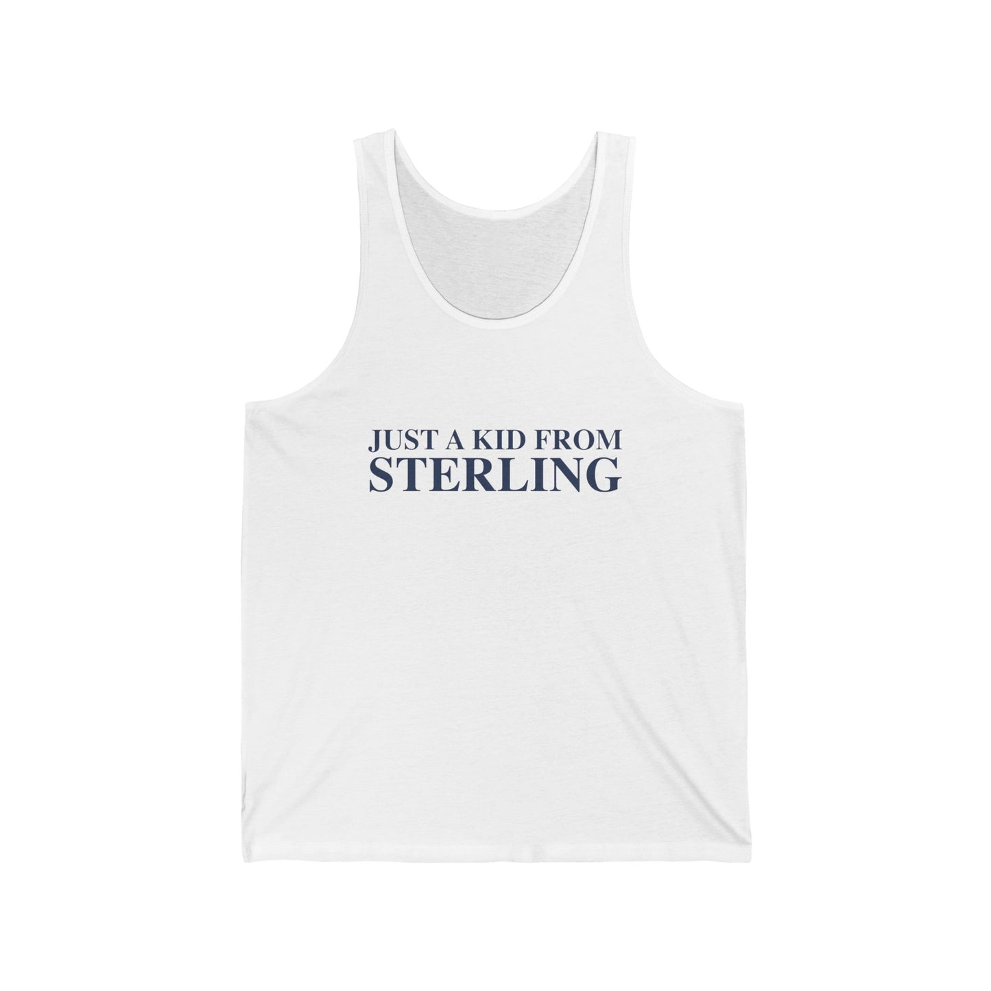 Just a kid from Sterling Unisex Jersey Tank Top