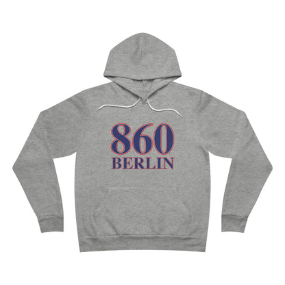 860 Berlin Red White & Blue Unisex Sponge Fleece Pullover Hoodie