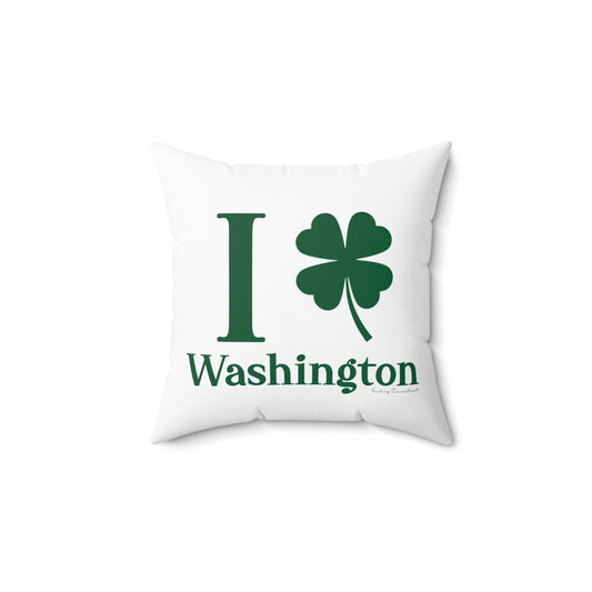 I Clover Washington Spun Polyester Square Pillow