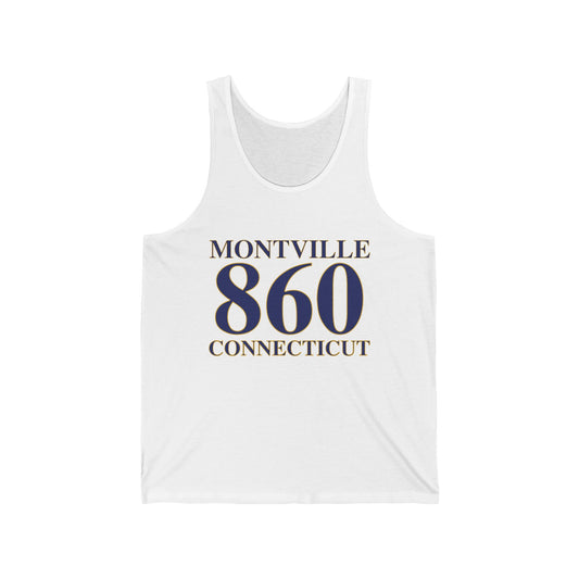 Montville 860 Connecticut  Unisex Jersey Tank Top