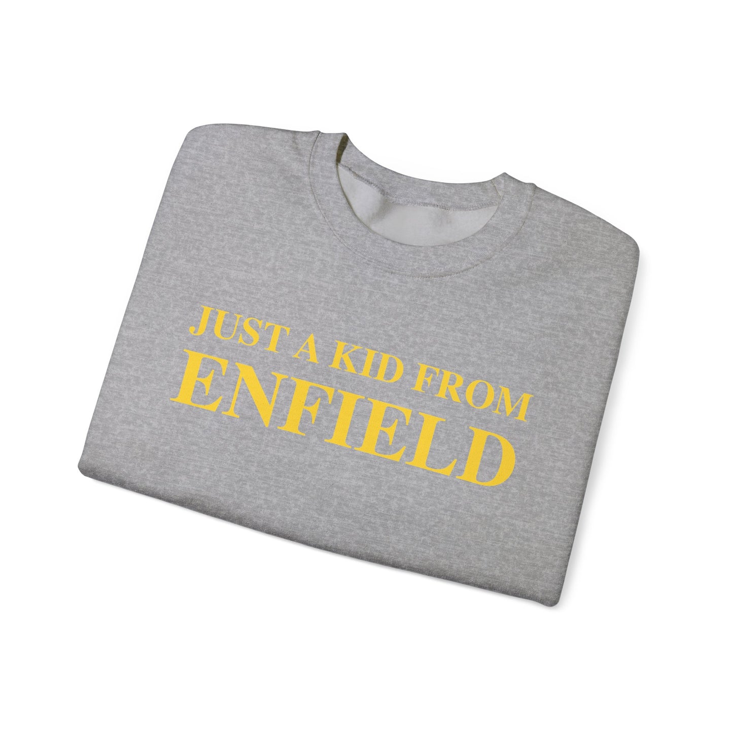 Just a kid from Enfield Unisex Heavy Blend™ Crewneck Sweatshirt