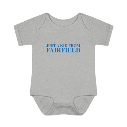 Just a kid from Fairfield Infant Baby Rib Bodysuit