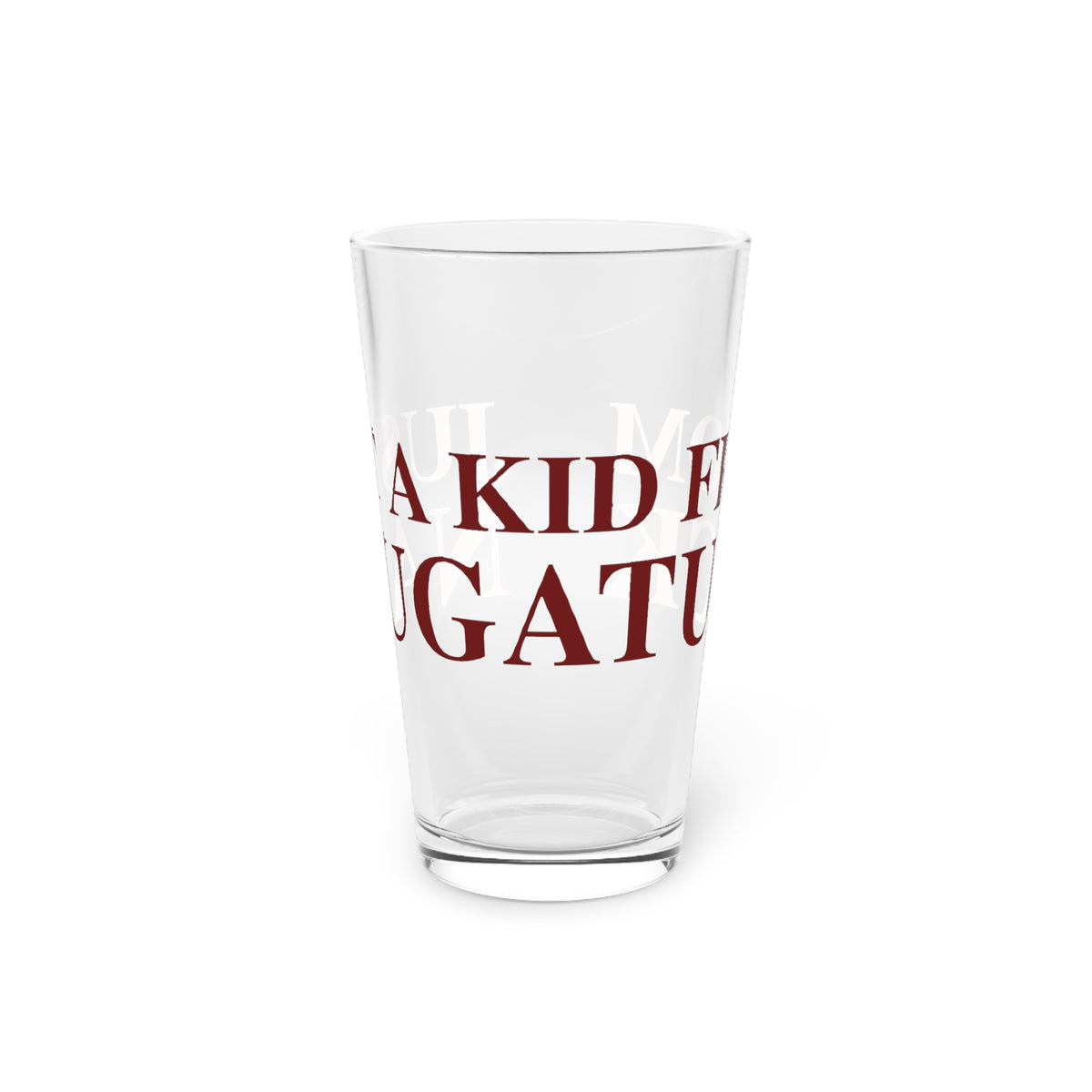 Just a kid from Naugatuck Pint Glass, 16oz