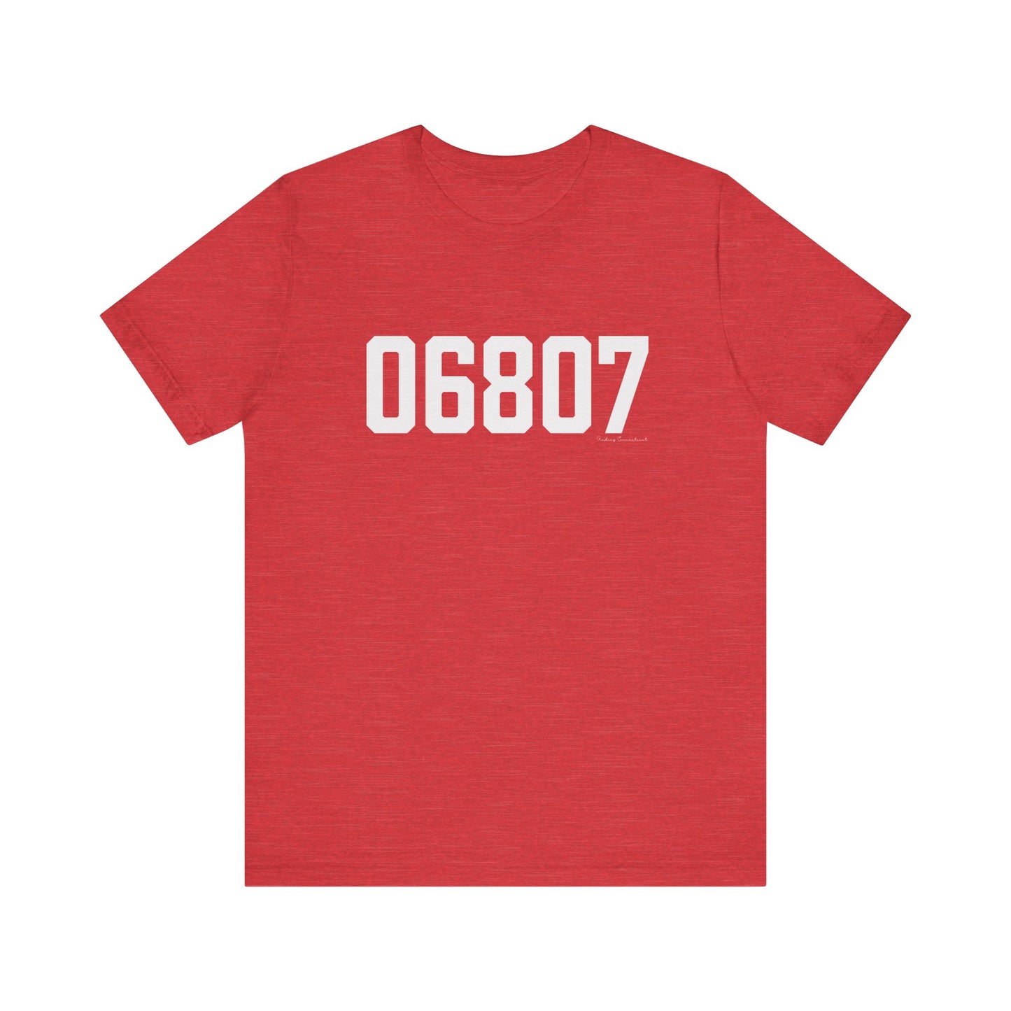 06807 - Greenwich CT Zip Code Unisex Jersey Short Sleeve T-Shirt