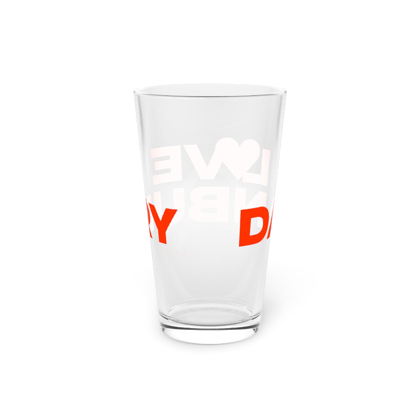 Love Danbury Pint Glass, 16oz