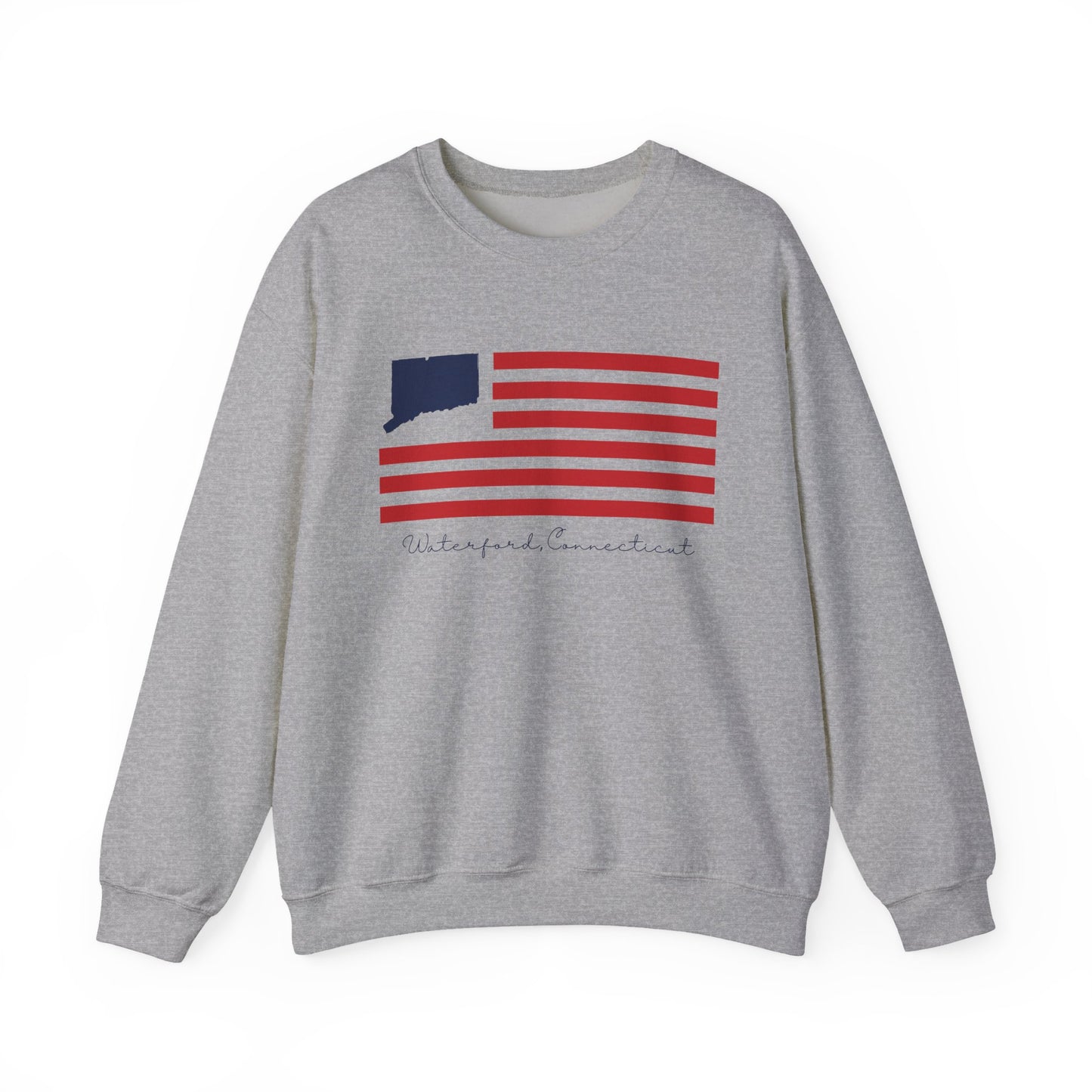 Waterford Connecticut Flag Unisex Heavy Blend™ Crewneck Sweatshirt